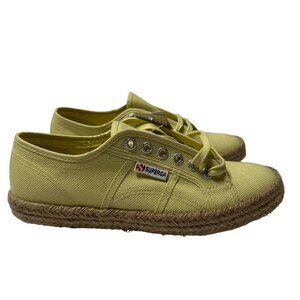 SUPERGA 2750 Light Yellow Sneakers Shoes Women's Size 9.5